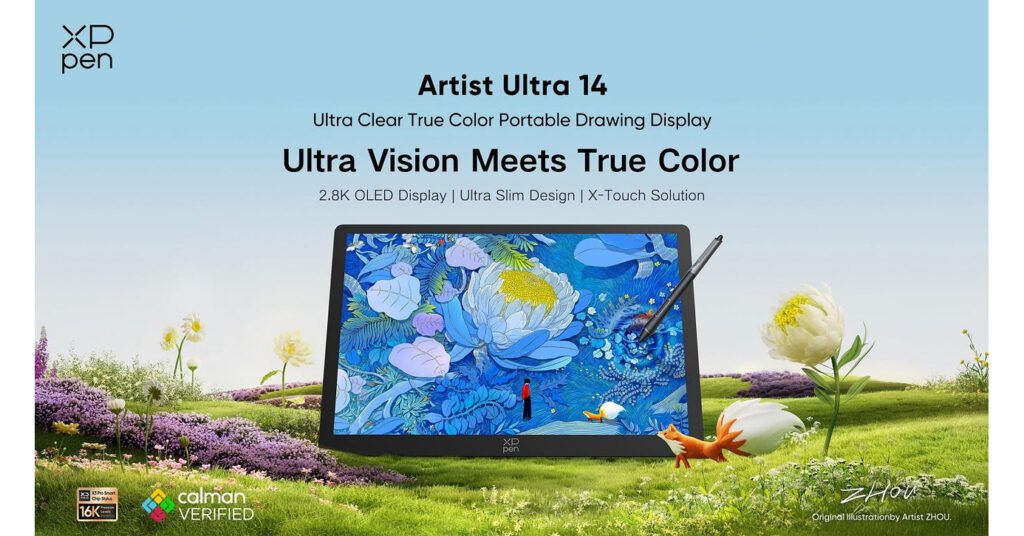 XPPen Unveils Artist Ultra 14, Bringing Professional Drawing Performance to a More Portable Form Factor