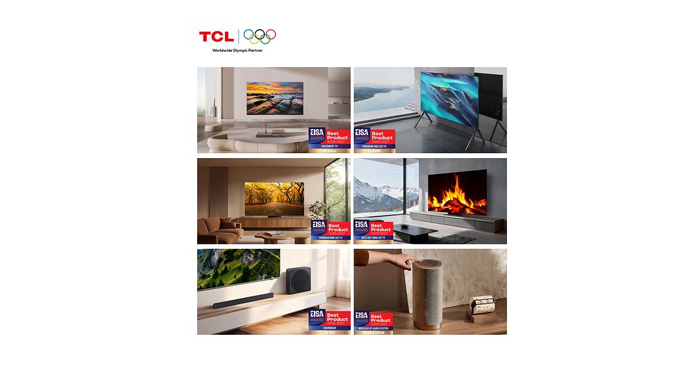 TCL Secures Six EISA Awards, Showcasing Leadership Across Premium TVs and Home Theatre Audio