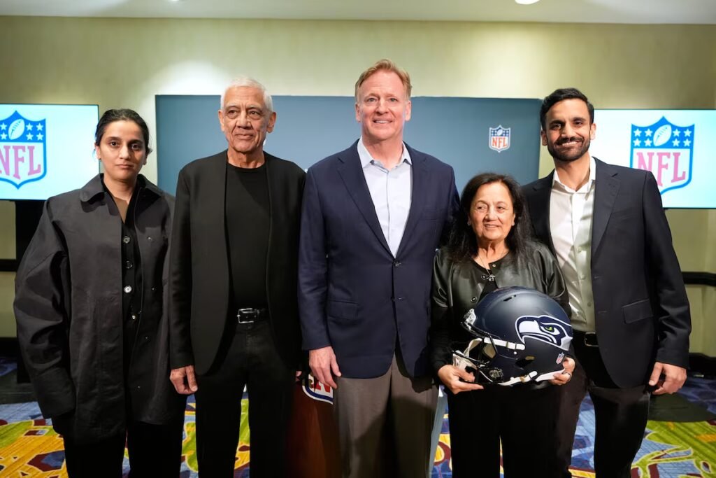 NFL owners unanimously approve sale of the Seahawks to Vinod Khosla and his family