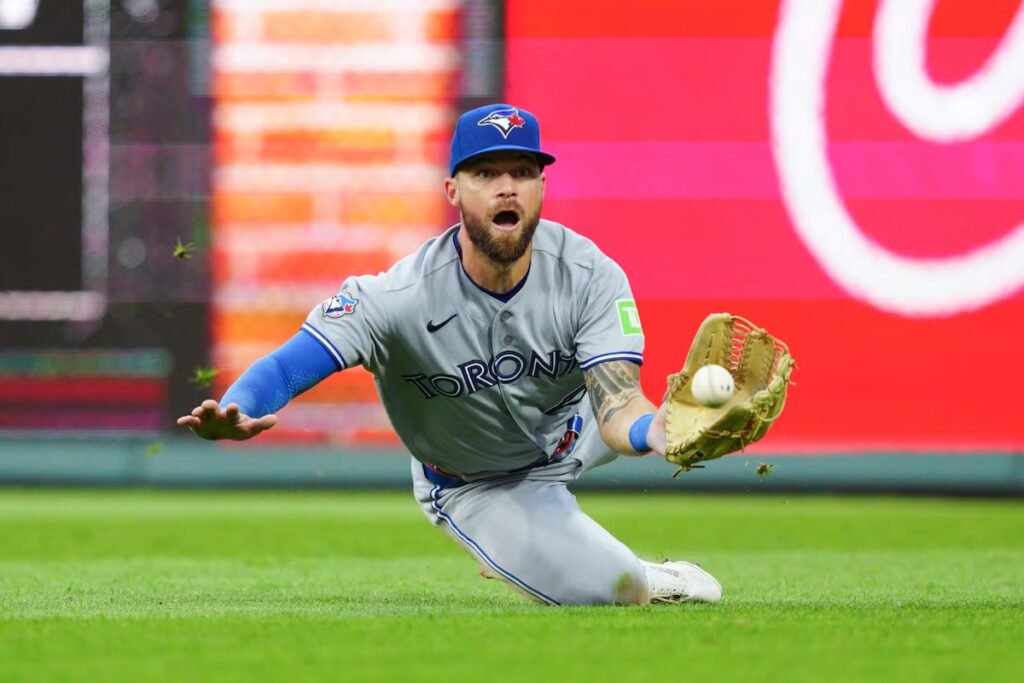 Nathan Lukes gives everything he has to try to salvage Blue Jays’ season