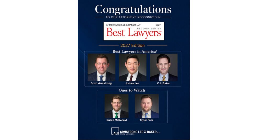 Armstrong Lee & Baker LLP Celebrates Five Attorneys Recognized in 2027 Best Lawyers in America Awards