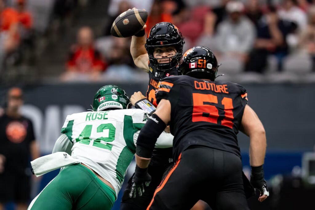 Lions win fourth straight with 30-16 victory over Roughriders