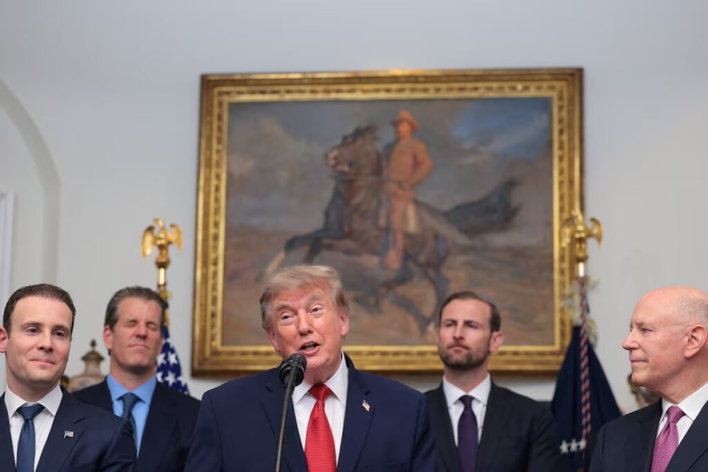 Bitcoin, crypto shares climb after Trump pushes Clarity Act