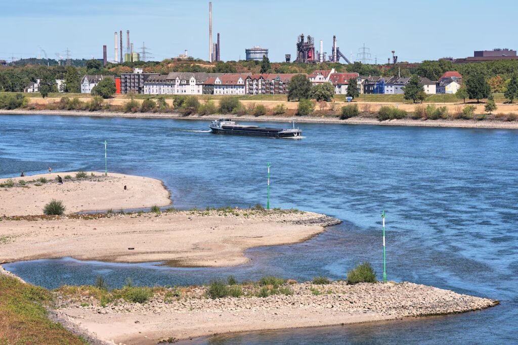 German companies warn of growing disruption as Rhine water levels fall to new lows