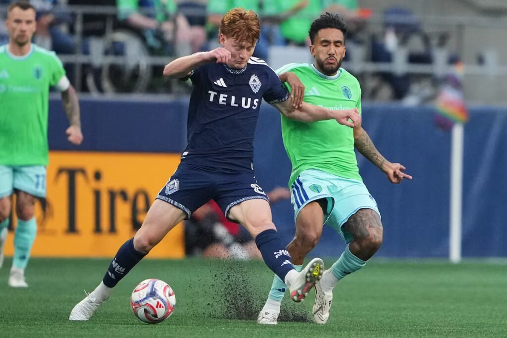 Whitecaps deal Sounders club-record seventh straight MLS defeat with 2-0 victory