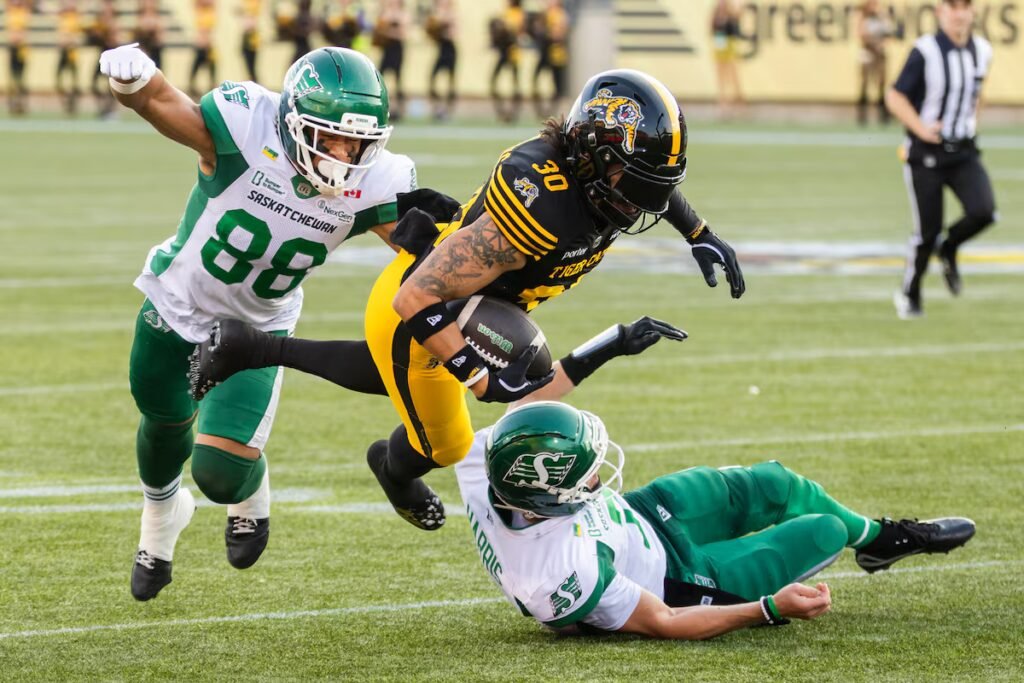 Tre Ford comes off the bench to help Tiger-Cats rally past Roughriders