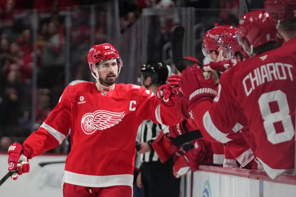 Red Wings say Larkin now won’t skate with team at start of camp due to off-ice training injury