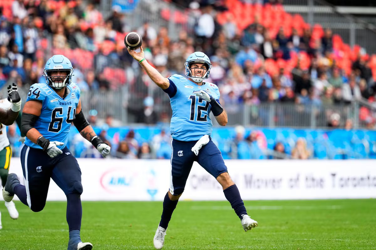 Kelly out, Arbuckle to start for Argos vs. Lions